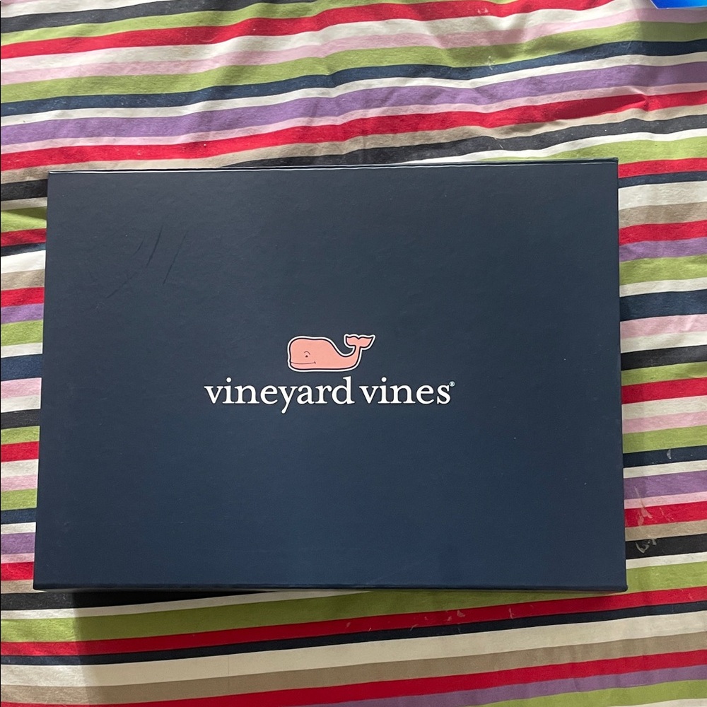 Vineyard Vines Blue Gift Box with Logo